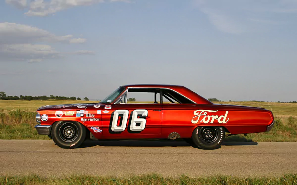NASCAR Ford Galaxie 500 Club Victoria vehicle ford galaxie 500 HD Desktop Wallpaper | Background Image