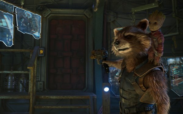 Movie Guardians of the Galaxy Vol. 2 Rocket Raccoon Groot HD Wallpaper | Background Image