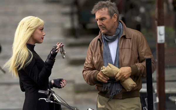 Kevin Costner Amber Heard movie Three Days to Kill HD Desktop Wallpaper | Background Image