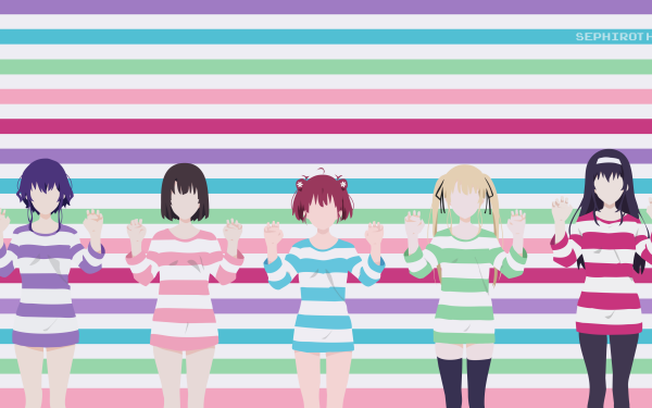 Anime Saekano: How to Raise a Boring Girlfriend Utaha Kasumigaoka Michiru Hyodo Megumi Katō Eriri Spencer Sawamura HD Wallpaper | Background Image