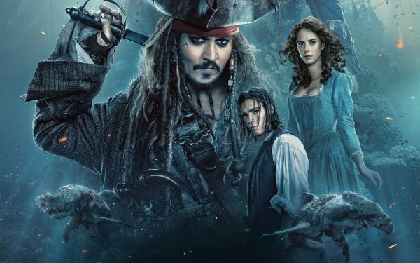 Movie Pirates Of The Caribbean: Dead Men Tell No Tales Carina Smyth Kaya Scodelario Jack Sparrow Johnny Depp Henry Turner Brenton Thwaites HD Wallpaper | Background Image