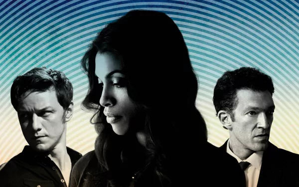 Rosario Dawson Vincent Cassel James McAvoy movie trance HD Desktop Wallpaper | Background Image