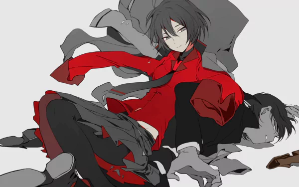 Ougi Oshino Koyomi Araragi Anime Monogatari (Series) HD Desktop Wallpaper | Background Image