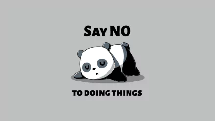 Lazy Panda &quot;Say No To Doing Things&quot;