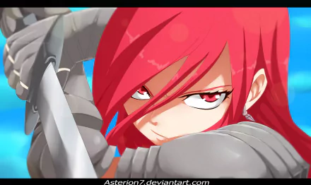 Erza Scarlet Anime Fairy Tail HD Desktop Wallpaper | Background Image