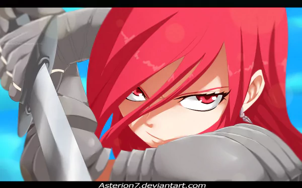 Erza Scarlet Anime Fairy Tail HD Desktop Wallpaper | Background Image