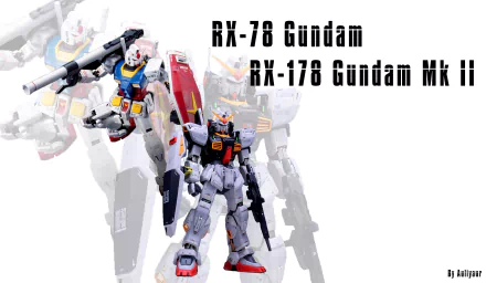  RX-78 Gundam and RX-178 Gundam Mk II HD Wallpaper