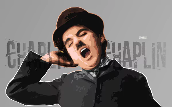 portrait retro vintage actor Celebrity Charlie Chaplin HD Desktop Wallpaper | Background Image