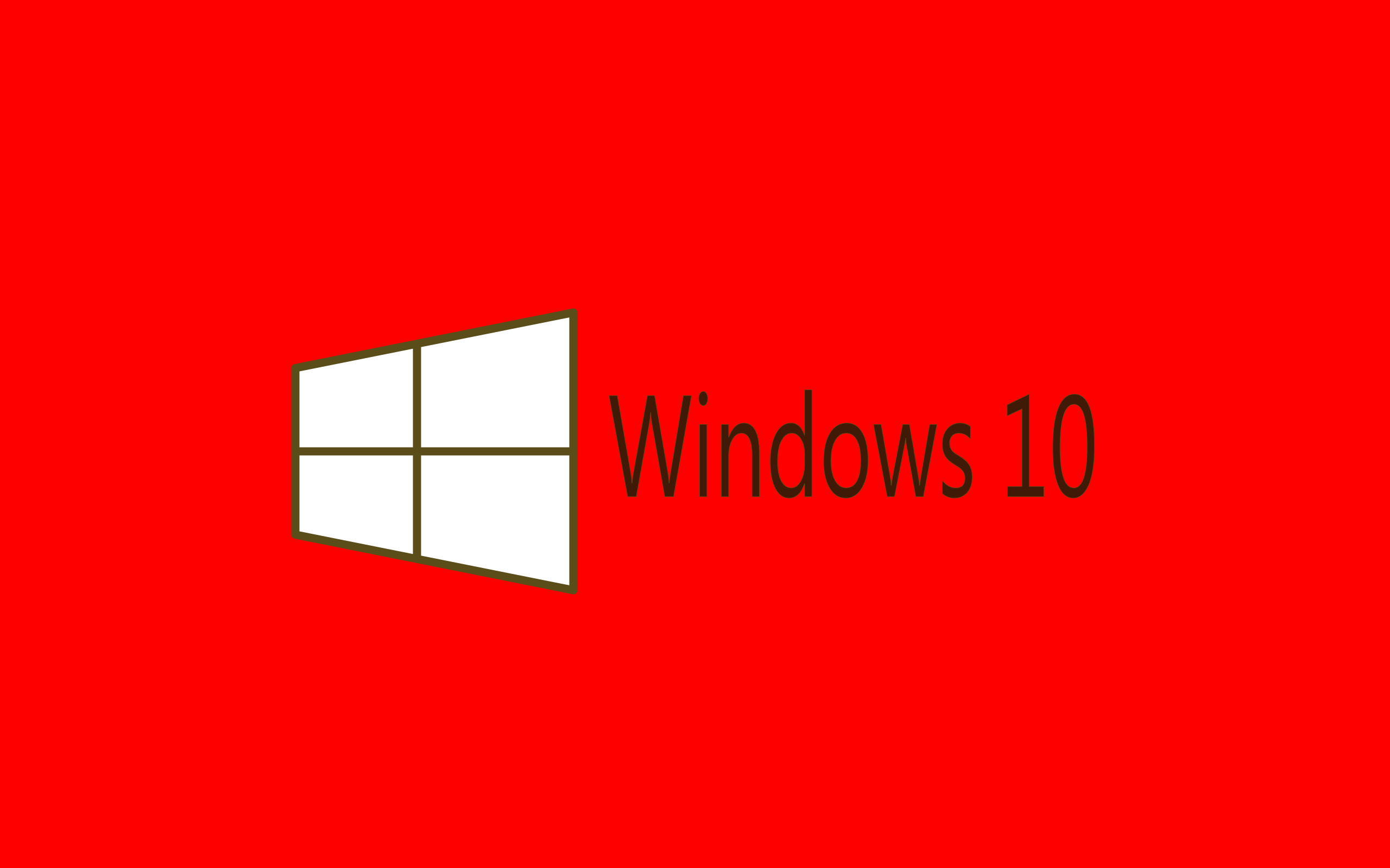 Windows10 Red 高清壁纸 桌面背景 2560x1600