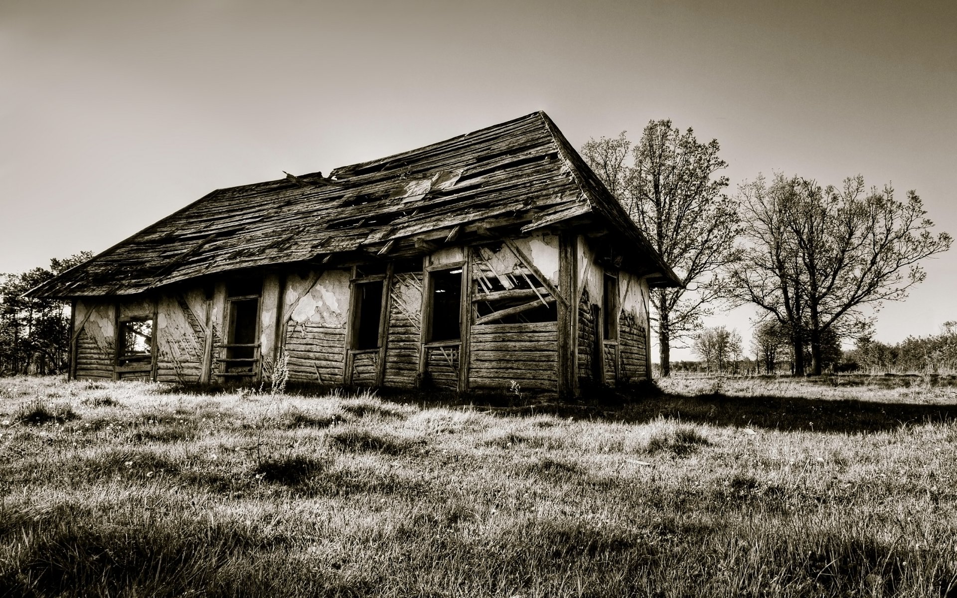 Download Building Old Man Made Ruin HD Wallpaper