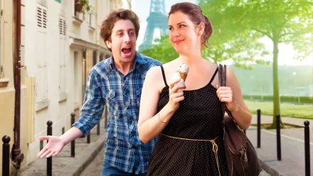 Melanie Lynskey Simon Helberg movie We'll Never Have Paris HD Desktop Wallpaper | Background Image