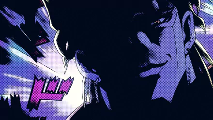 HD desktop wallpaper featuring Dio Brando from the anime Jojo's Bizarre Adventure with a dark, dramatic background and vibrant colors.