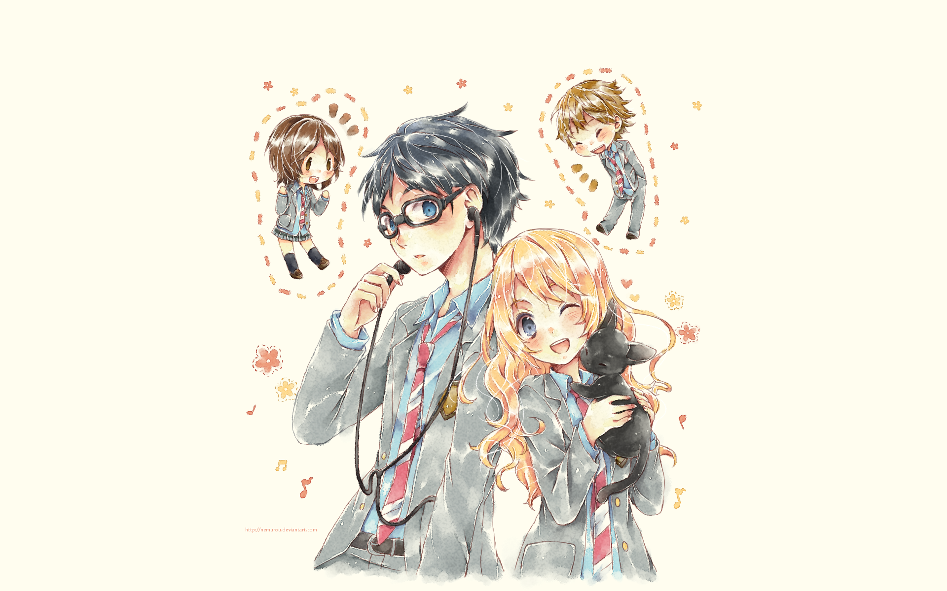your lie in april anime names
