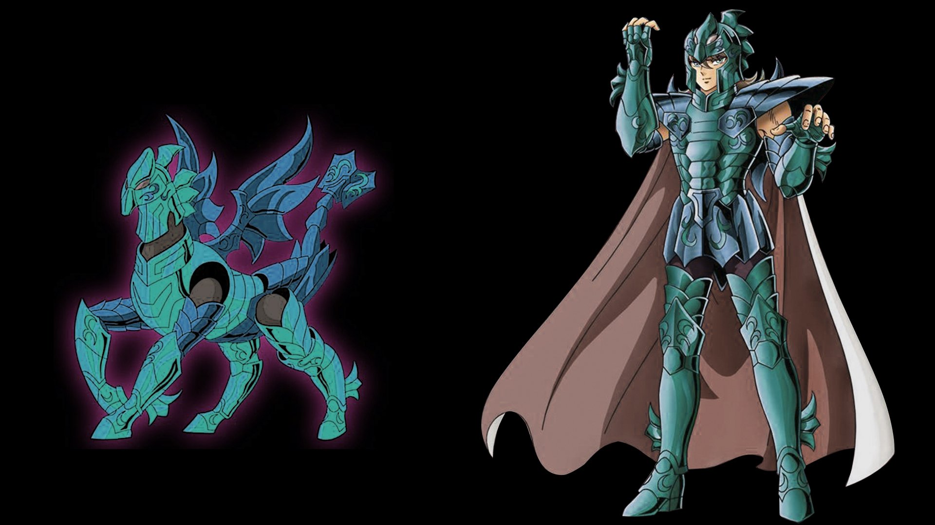 Download Sea Horse Baian Anime Saint Seiya HD Wallpaper by Masami Kurumada