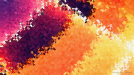 Abstract colorful pattern with a glass-like texture, featuring vibrant hues of purple, red, orange, and yellow. Minimalist HD desktop wallpaper and background.
