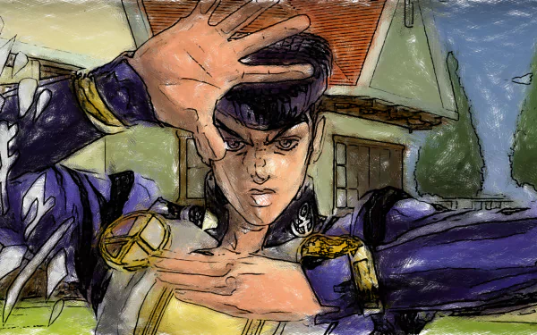 Josuke Higashikata Anime Jojo's Bizarre Adventure HD Desktop Wallpaper | Background Image