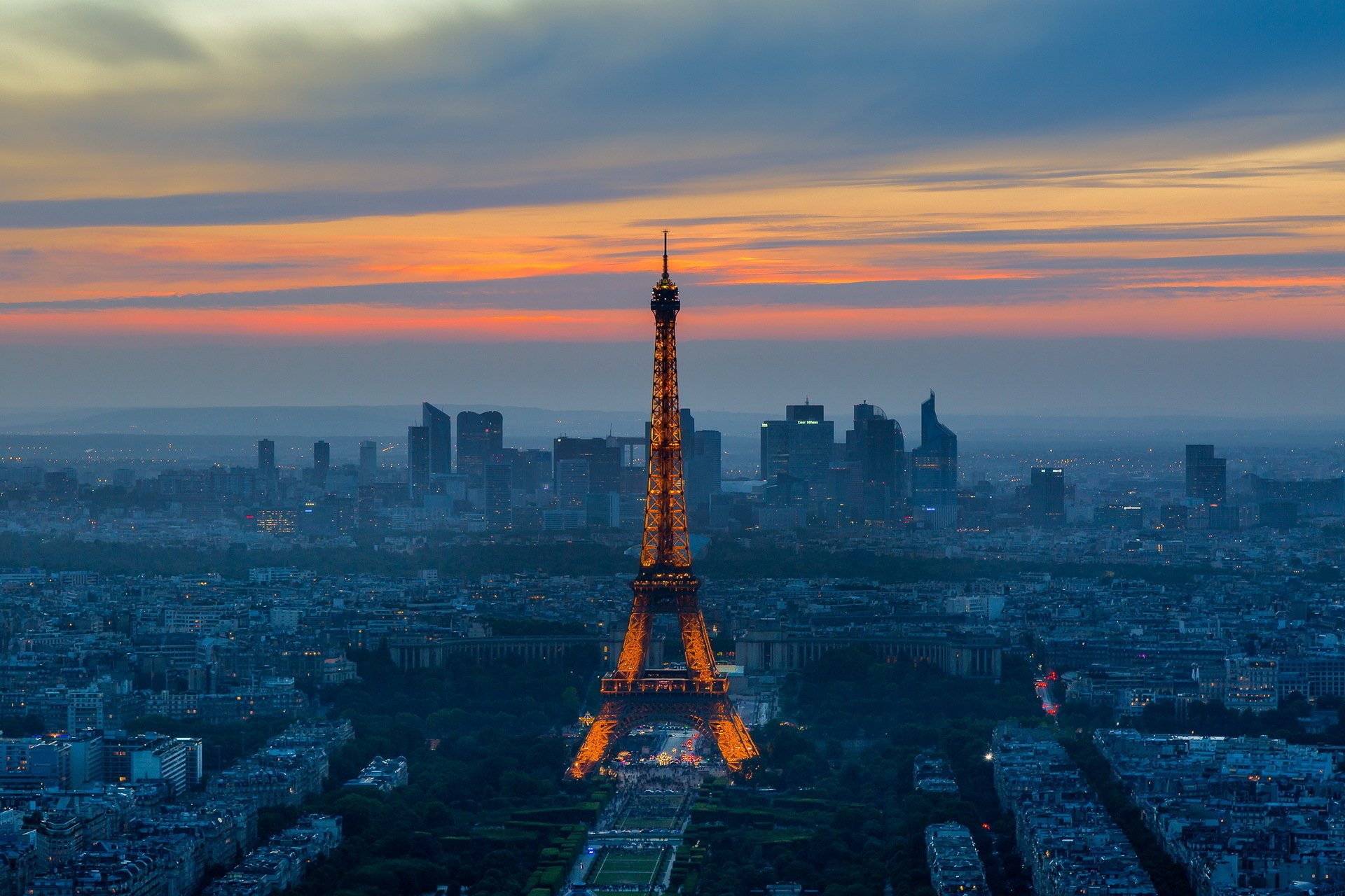 Download Monument France Paris Cityscape City Night Man Made Eiffel ...