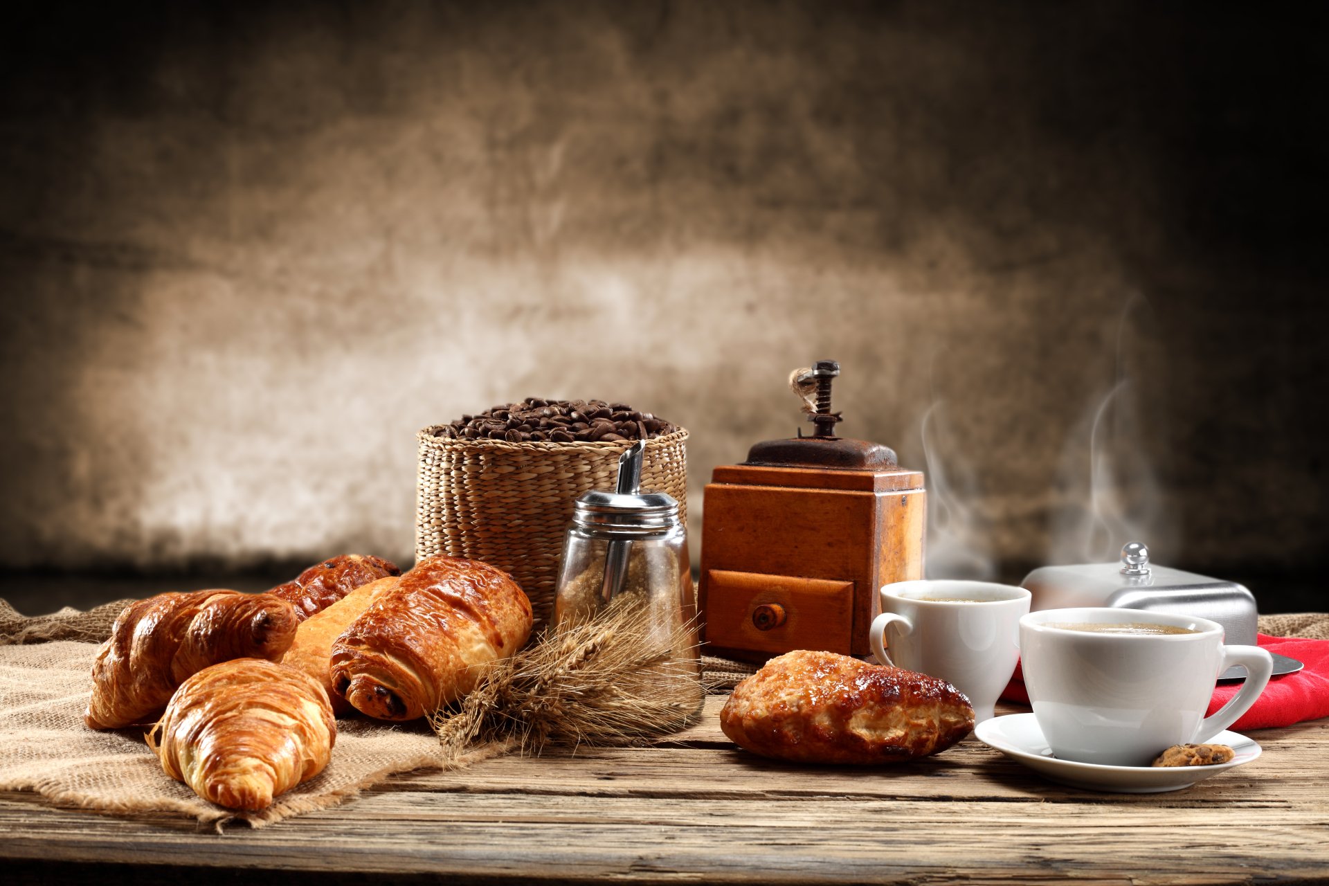 Download Croissant Still Life Cup Coffee Food Breakfast 4k Ultra Hd Wallpaper 