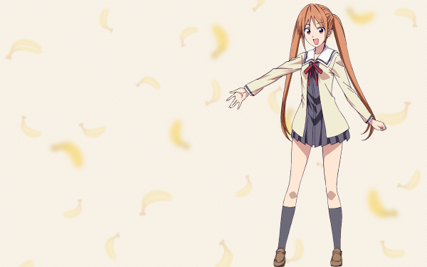 Anime Aho Girl Yoshiko Hanabatake HD Wallpaper | Background Image