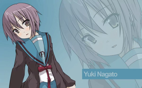Yuki Nagato Anime The Melancholy of Haruhi Suzumiya HD Desktop Wallpaper | Background Image