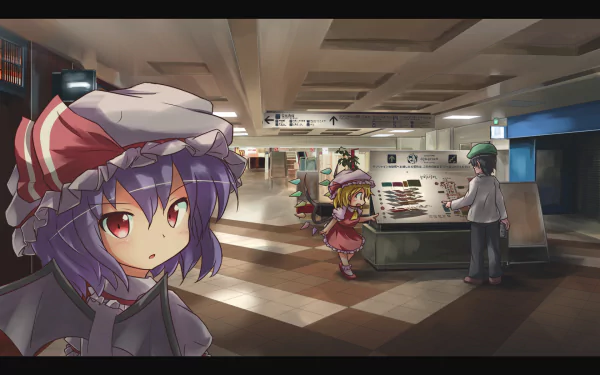 ZUN (Touhou) Remilia Scarlet Flandre Scarlet Anime Touhou HD Desktop Wallpaper | Background Image