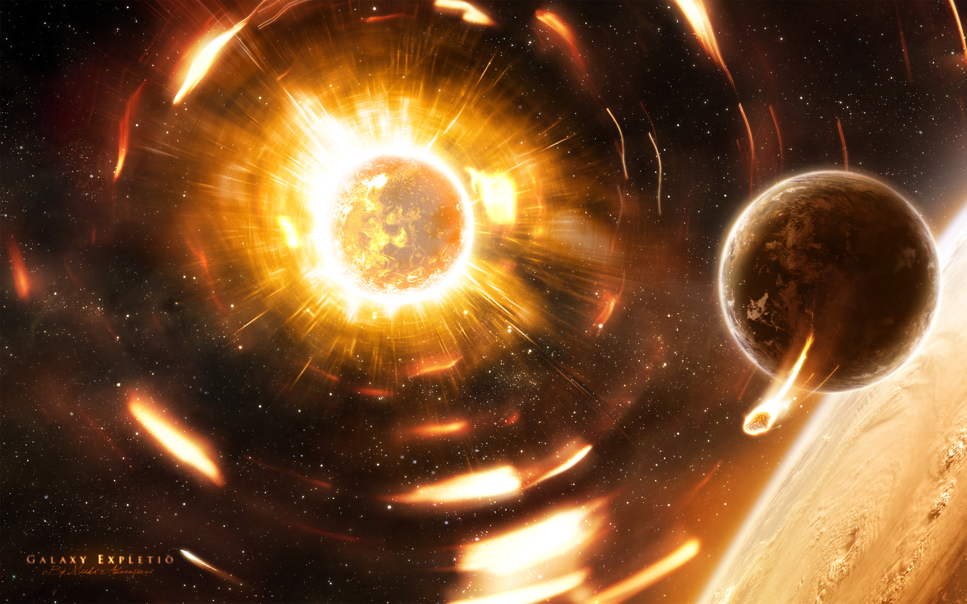 Sci Fi Explosion HD Wallpaper | Background Image