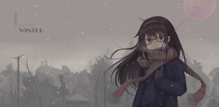 Homura Akemi Anime Puella Magi Madoka Magica HD Desktop Wallpaper | Background Image