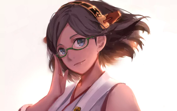 Kirishima (Kancolle) Anime Kantai Collection HD Desktop Wallpaper | Background Image