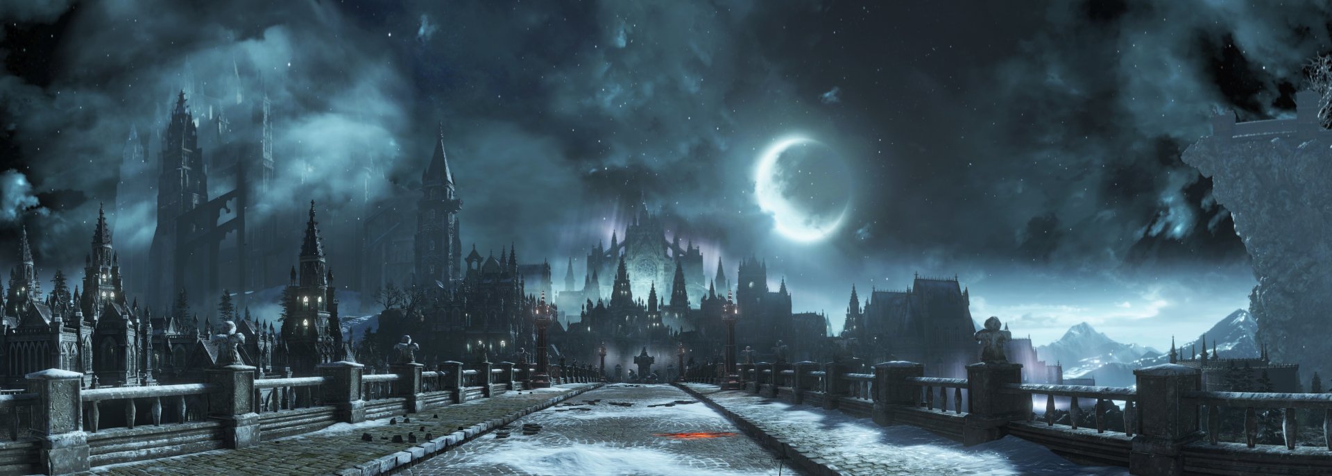 Download Sky Night Bridge Video Game Dark Souls III 4k Ultra HD Wallpaper