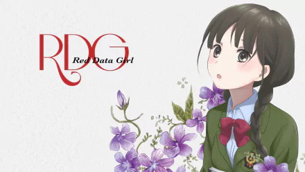 Izumiko Suzuhara Anime Red Data Girl HD Desktop Wallpaper | Background Image