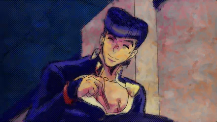 Josuke Higashikata Anime Jojo's Bizarre Adventure HD Desktop Wallpaper | Background Image