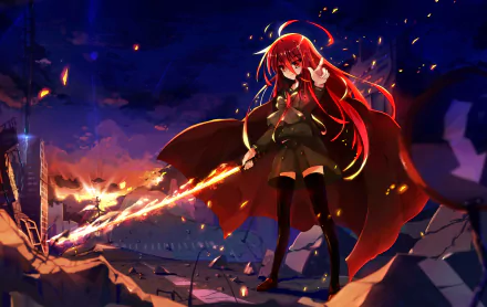 Shana (Shakugan No Shana) Anime Shakugan No Shana HD Desktop Wallpaper | Background Image