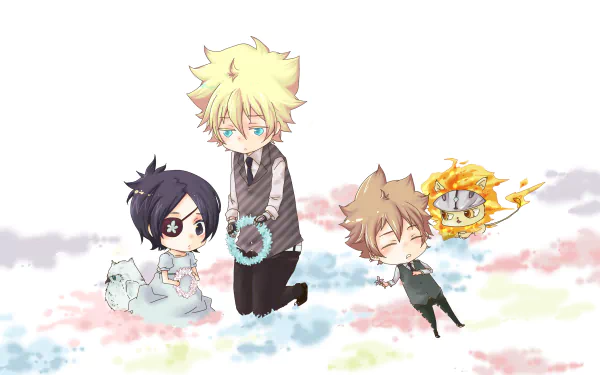 Tsunayoshi Sawada Chrome Dokuro Anime Katekyō Hitman Reborn! HD Desktop Wallpaper | Background Image