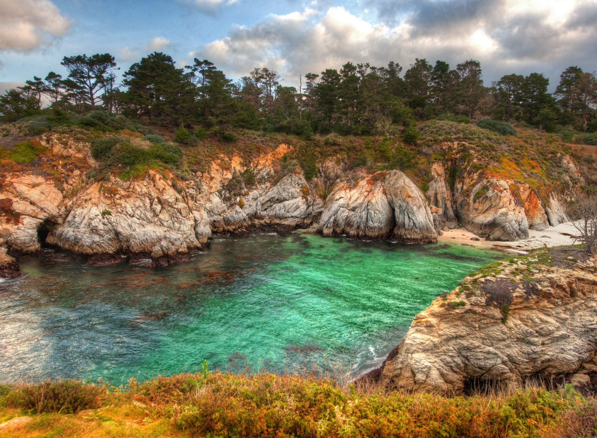 Download Coast Nature California Cove HD Wallpaper