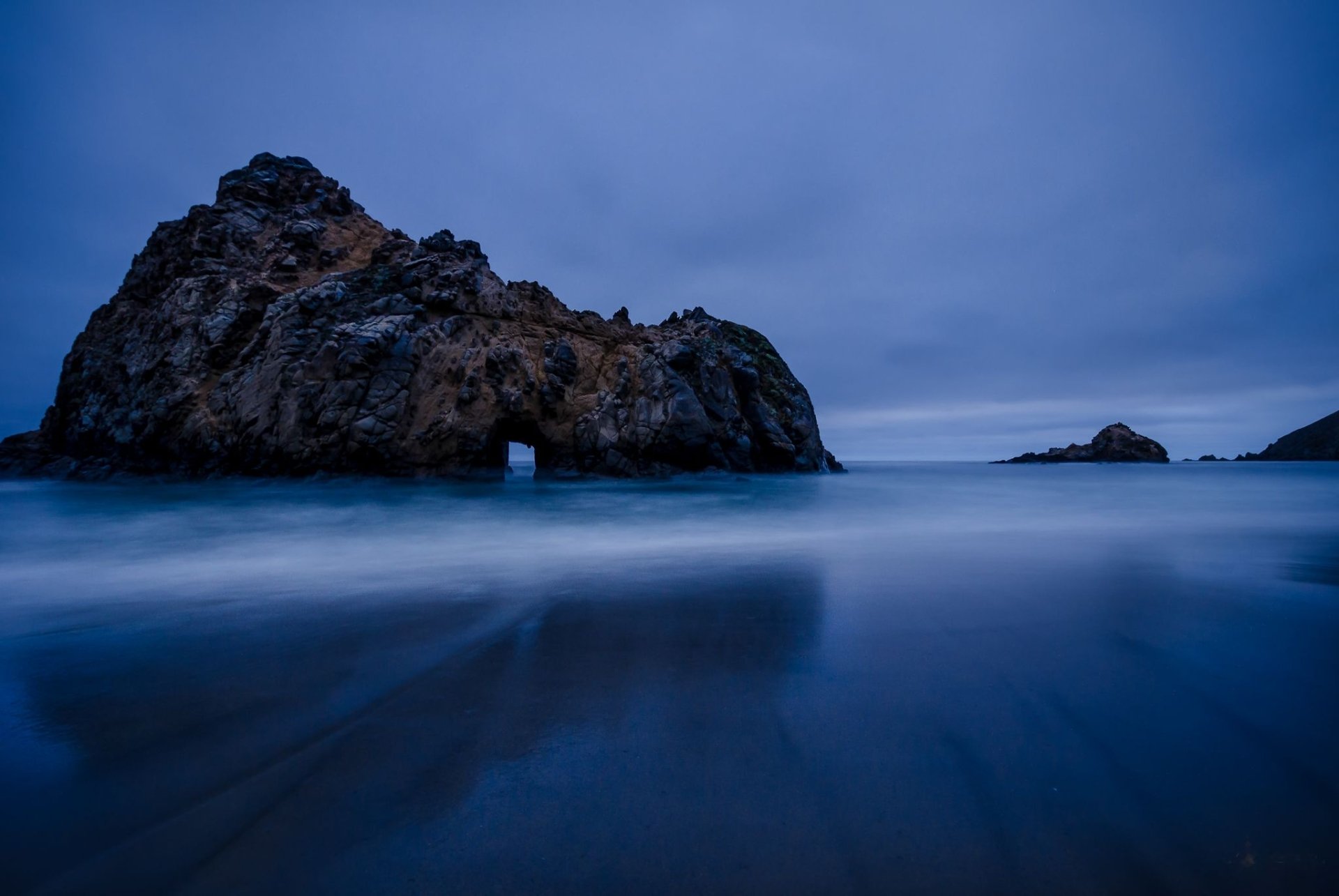 Download Big Sur Blue Sea Ocean California Nature Arch  HD Wallpaper