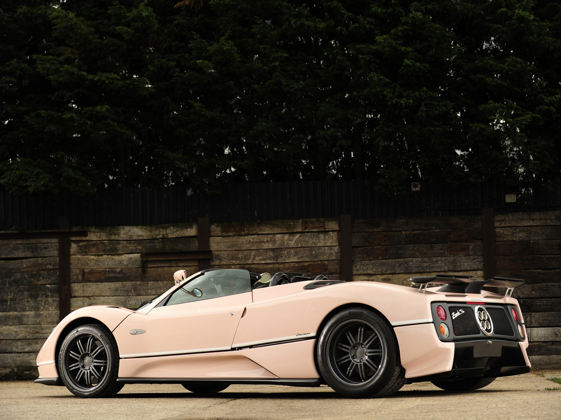 Download Car Supercar Pagani Pagani Zonda C12 Roadster Vehicle Pagani Zonda HD Wallpaper