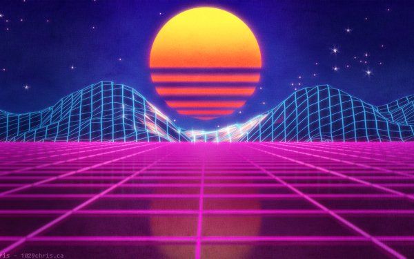Artistic Retro Wave Sun Neon HD Wallpaper | Background Image