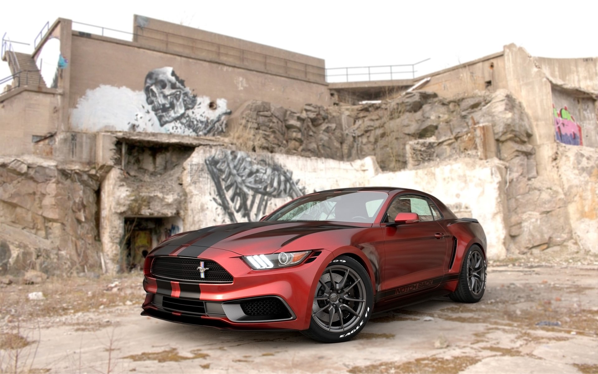 Download Muscle Car Ford Car Ford Mustang NotchBack Vehicle Ford Mustang HD Wallpaper