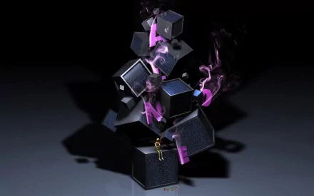 cube Abstract 3D HD Desktop Wallpaper | Background Image