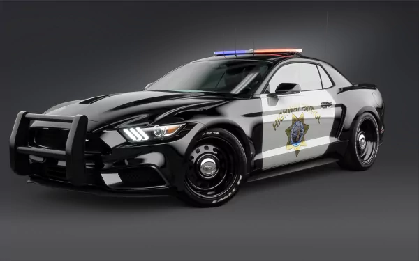 police car muscle car Ford car Ford Mustang NotchBack vehicle Ford Mustang HD Desktop Wallpaper | Background Image