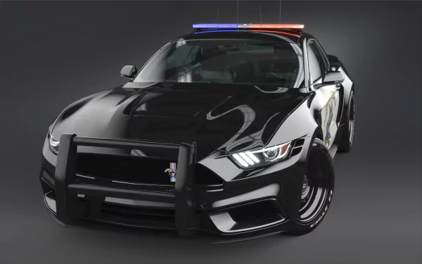 police car muscle car Ford car Ford Mustang NotchBack vehicle Ford Mustang HD Desktop Wallpaper | Background Image