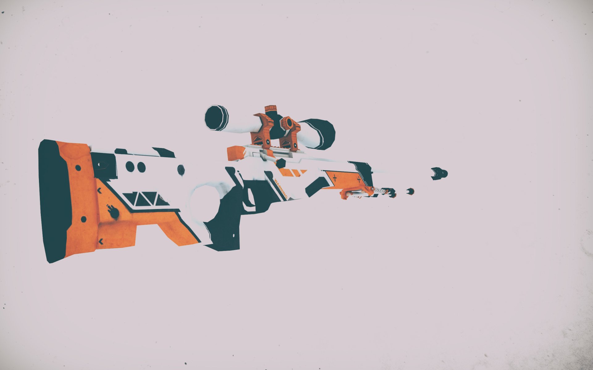 HD PC desktop wallpaper featuring the AWP Azimov gun from the video game Counter-Strike: Global Offensive in a clean, minimalistic style.