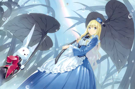 White Rabbit (Alice in Wonderland) Alice (Alice in Wonderland) Anime Alice In Wonderland HD Desktop Wallpaper | Background Image