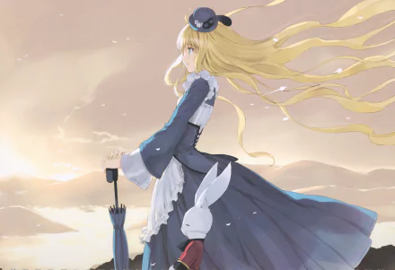 White Rabbit (Alice in Wonderland) Alice (Alice in Wonderland) Anime Alice In Wonderland HD Desktop Wallpaper | Background Image