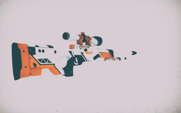 HD PC desktop wallpaper featuring the AWP Azimov gun from the video game Counter-Strike: Global Offensive in a clean, minimalistic style.