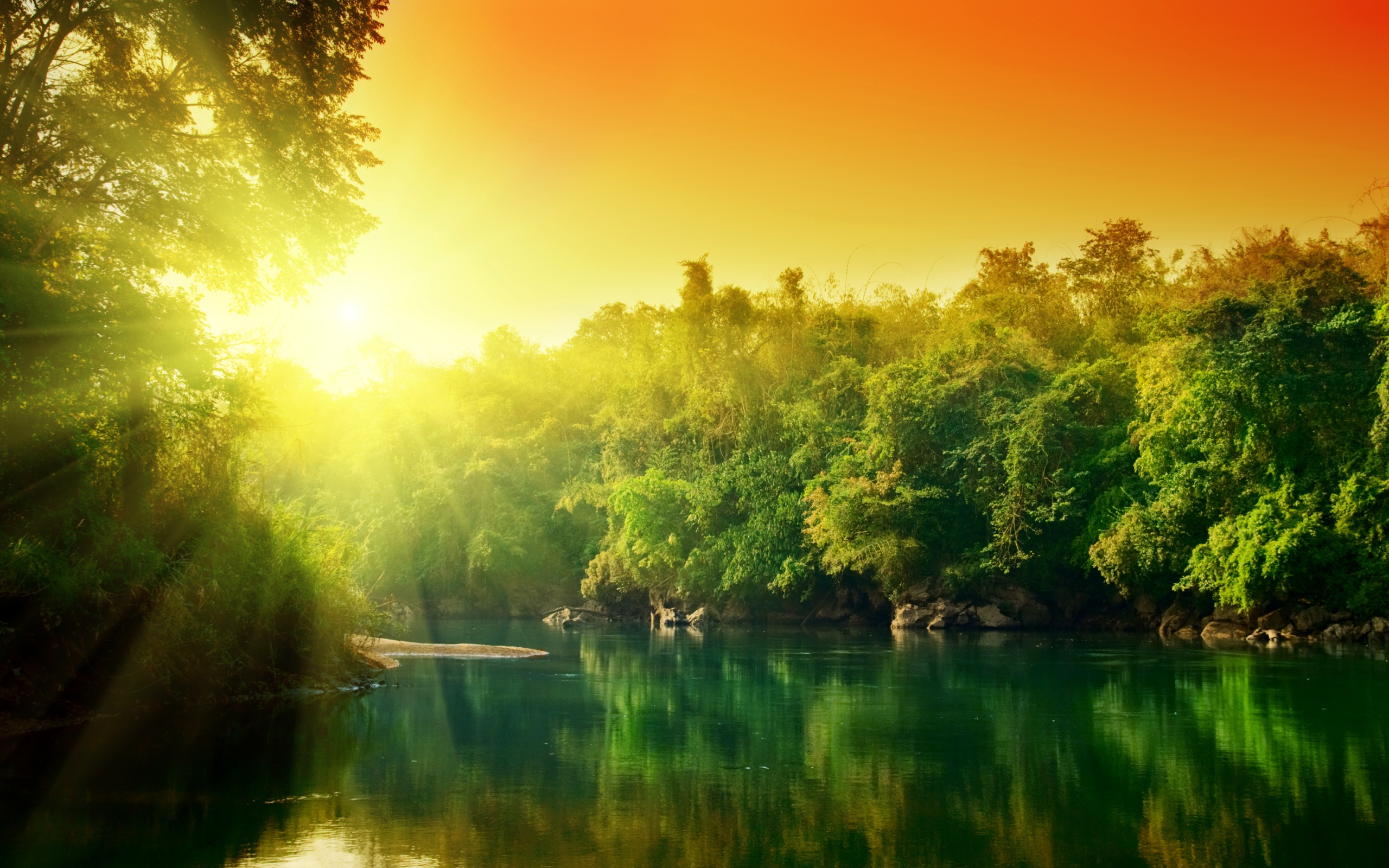 Nature River HD Wallpaper | Background Image