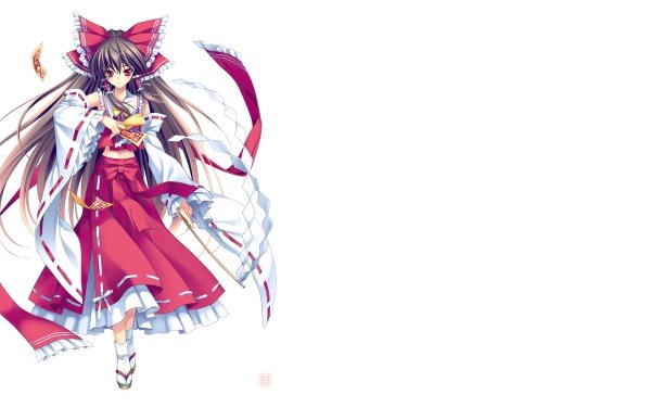 Anime Touhou Reimu Hakurei HD Wallpaper | Background Image