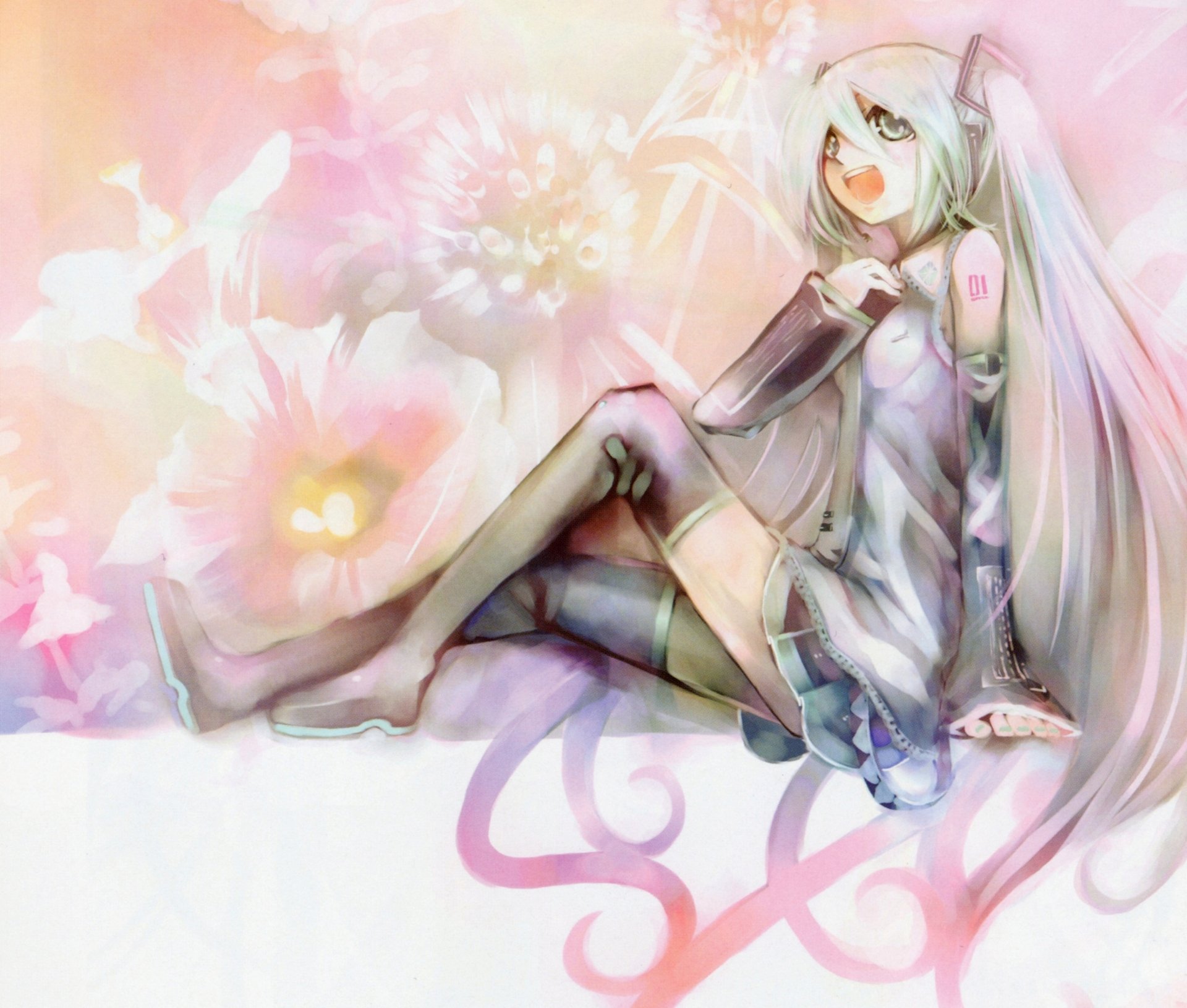 Download Hatsune Miku Anime Vocaloid 4k Ultra HD Wallpaper by KEI ...