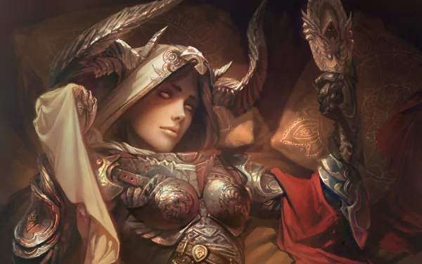 armor Demon Hunter (Diablo III) woman warrior video game Diablo III HD Desktop Wallpaper | Background Image