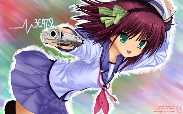 Anime Angel Beats! Yuri Nakamura HD Wallpaper | Background Image